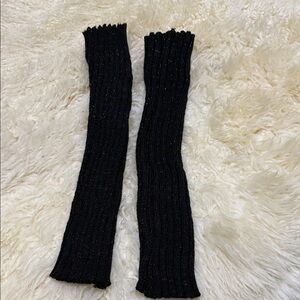 Black Knit Arm / Legs Warmers - Unbranded